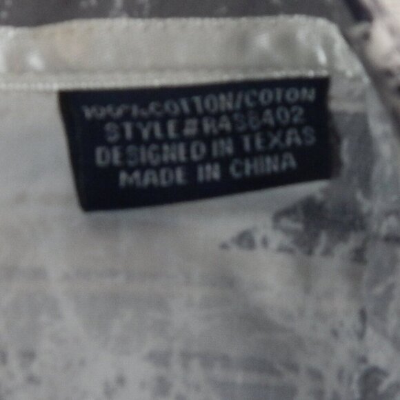 Panhandle Rough Stock Western Pearl Snap Southwestern Western Aztec Shirt Large - Picture 7 of 11